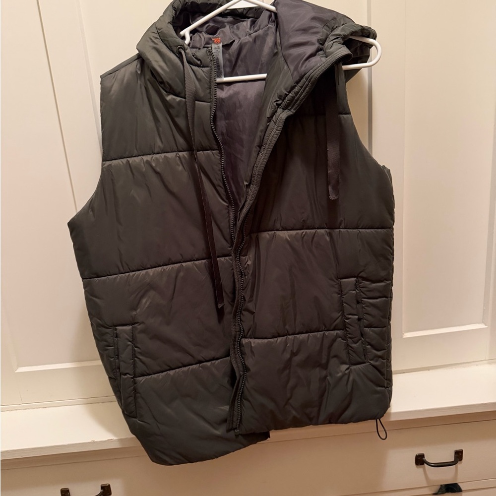Mono B Green Puffer Vest